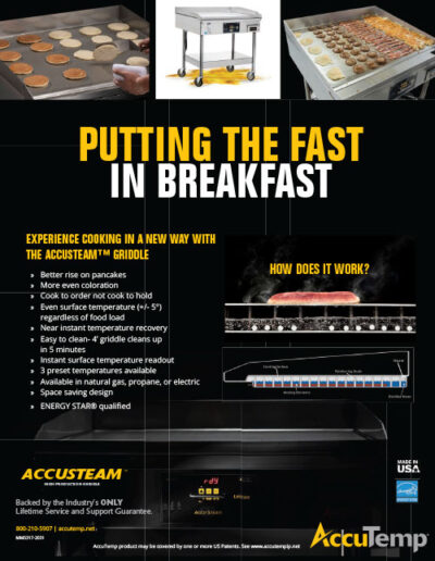 Accutemp AccuSteam™ Griddle for Breakfast