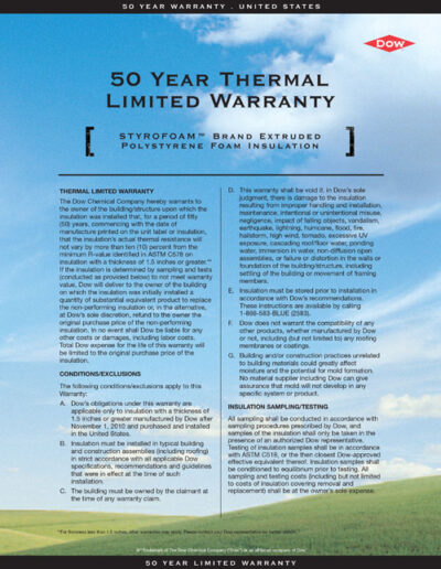 Amerikooler 50 Year Thermal Limited Warranty