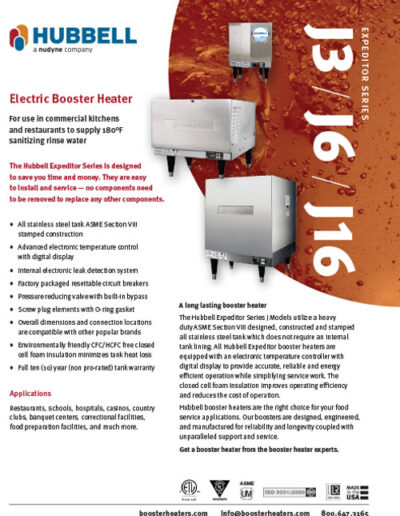 Hubbell Electric Booster Heaters