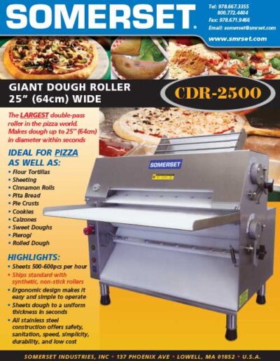 Somerset Giant Dough Roller CDR-2500